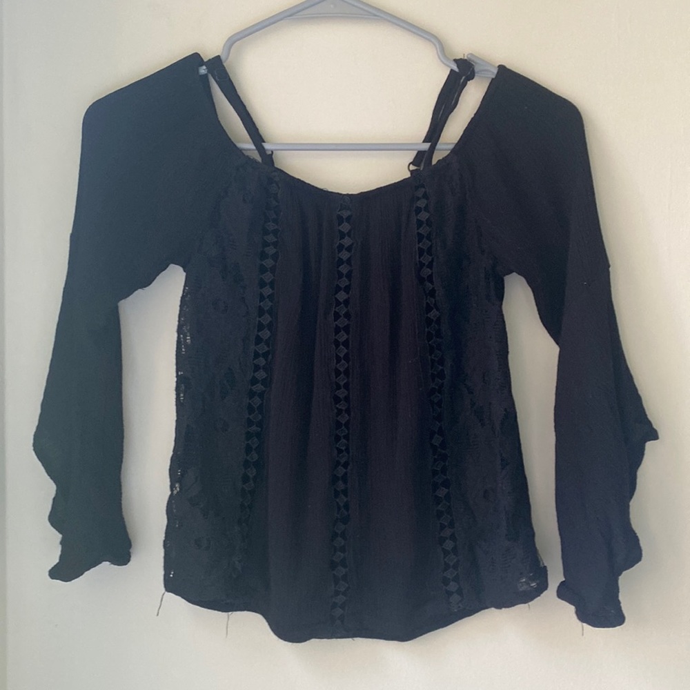 Black Long Sleeve Top